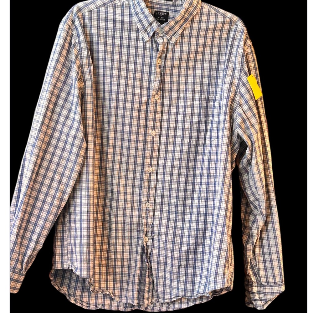 XL J. Crew Blue Plaid